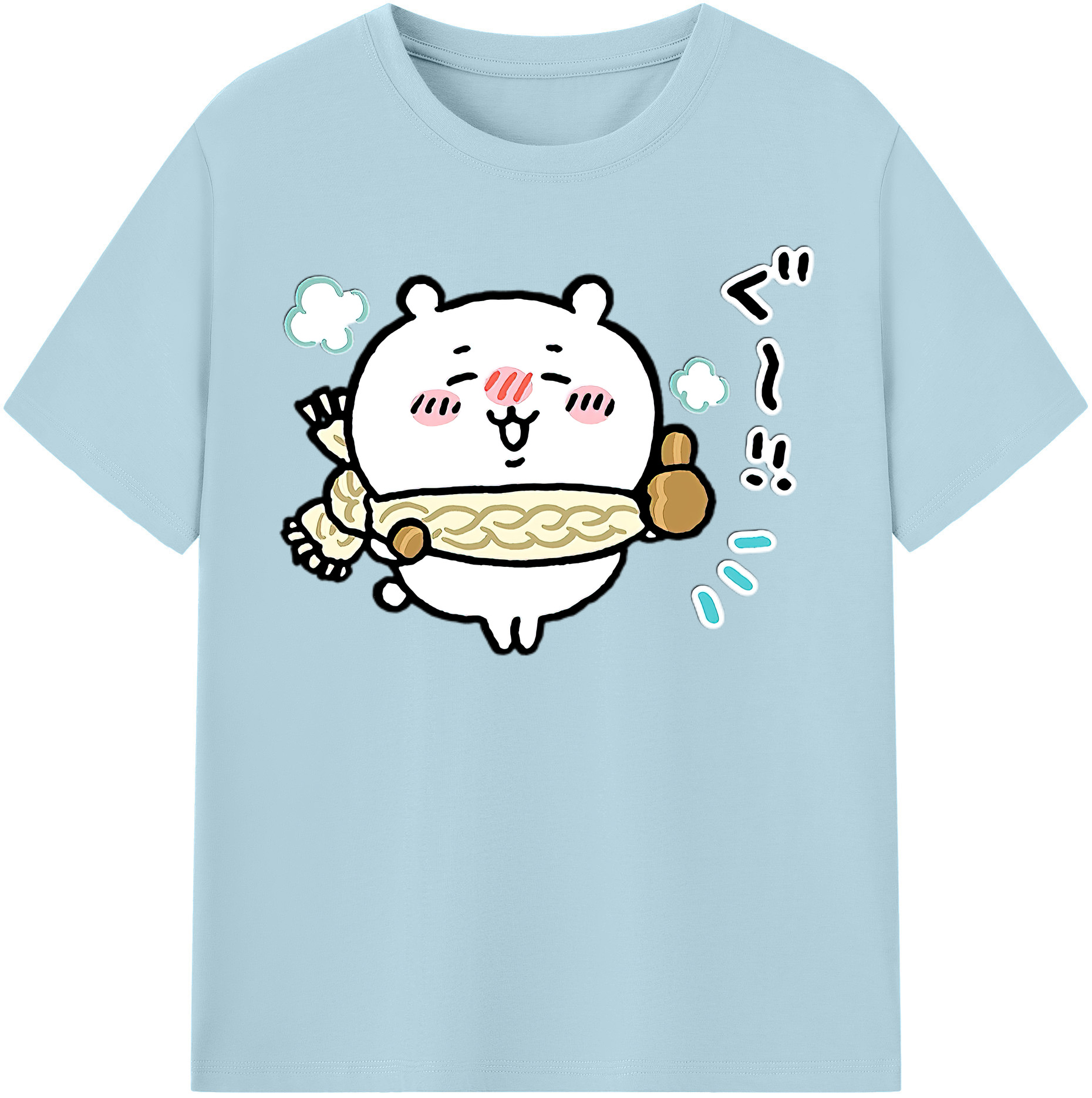 （画像用） ちいかわ ちいかわ Chii-kawa chiikawa 綿100％半袖Tシャツ（フロントプリント）